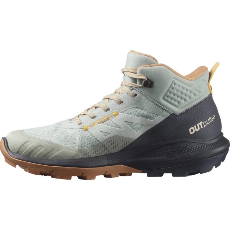 Salomon Outpulse Mid GTX Women's Hiking Boots Mint / Black | CA 57K23